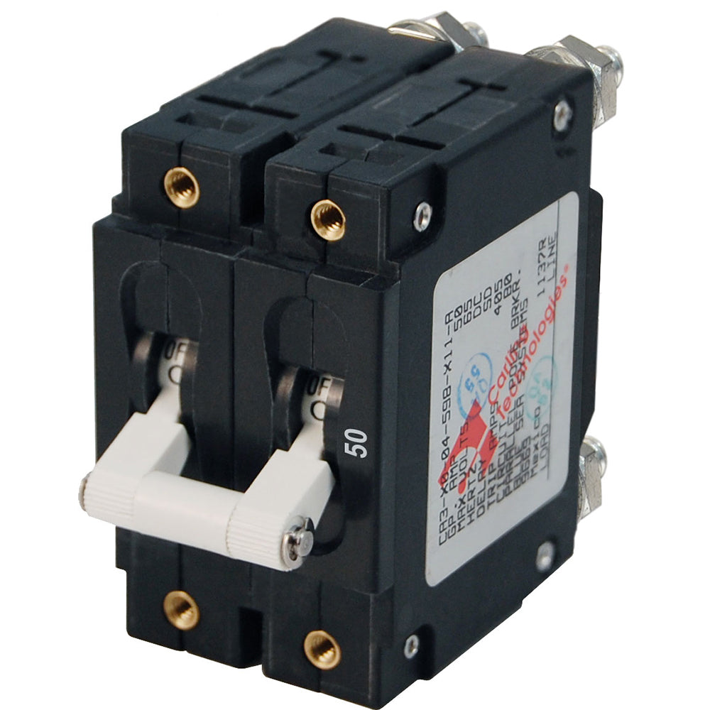 Blue Sea 7251 CSeries Double Pole Circuit Breaker  50A 7251