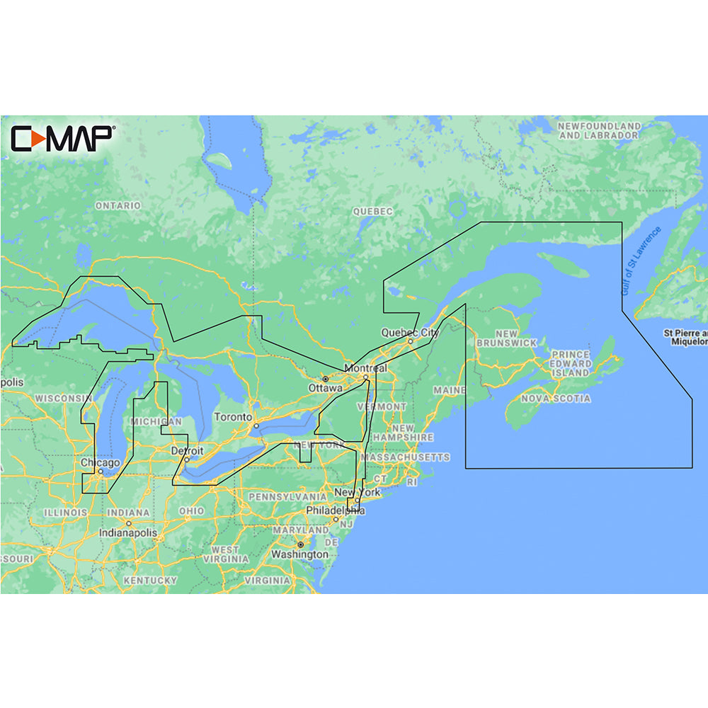 CMAP MNAY201MS Great Lakes To Nova Scotia REVEAL Coastal Chart MNAY201MS